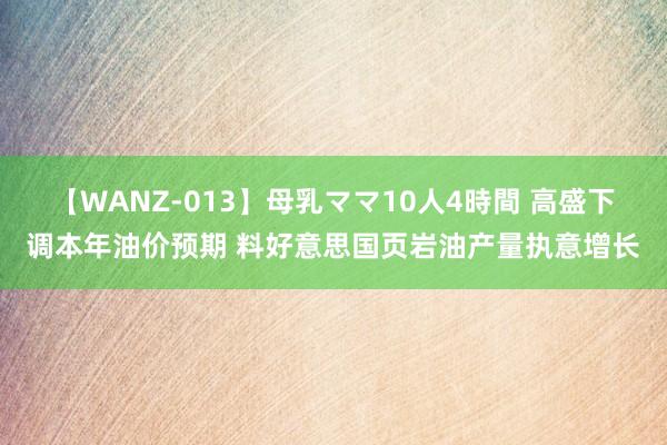 【WANZ-013】母乳ママ10人4時間 高盛下调本年油价预期 料好意思国页岩油产量执意增长