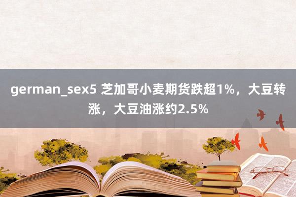 german_sex5 芝加哥小麦期货跌超1%，大豆转涨，大豆油涨约2.5%